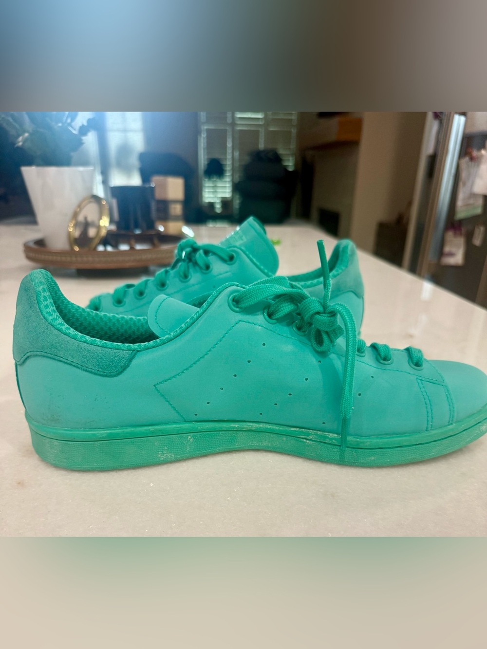 ADIDAS ORIGINALS STAN SMITH ADICOLOR REFELCTIVE GREEN Size 11.5 - Picture 4 of 11